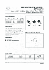 DataSheet STB140NF55 pdf